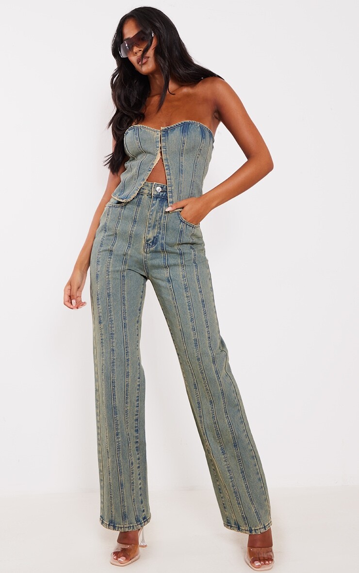 PrettyLittleThing Высокие джинсы цвета индиго в винтажном стиле со вставками со швами
PrettyLittleThing Высокие джинсы цвета индиго в винтажном стиле со вставками со швами