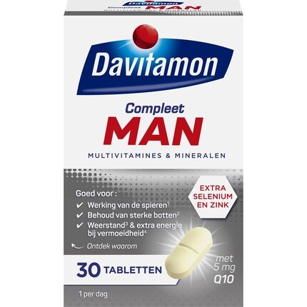 Davitamon Complete Man - с дополнительным селеном и цинком - Мультивитаминный Man - 30 таблеток
Davitamon Complete Man - с дополнительным селеном и цинком - Мультивитаминный Man - 30 таблеток