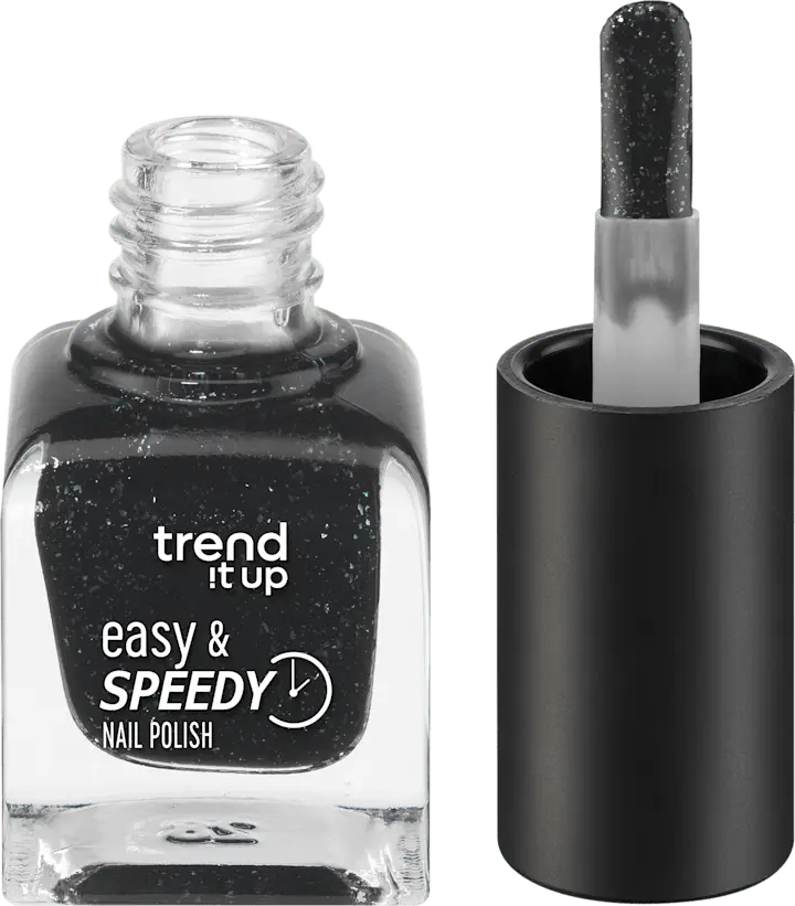 Лак для ногтей trend !t up Nagellack Easy & Speedy 450 Black Glitter, 6 ml
Лак для ногтей trend !t up Nagellack Easy & Speedy 450 Black Glitter, 6 ml