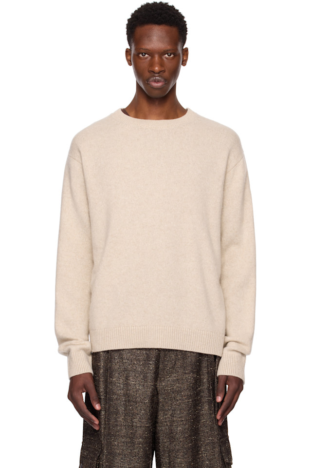 Простой свитер с круглым вырезом The Elder Statesman, белый
Простой свитер с круглым вырезом The Elder Statesman, белый