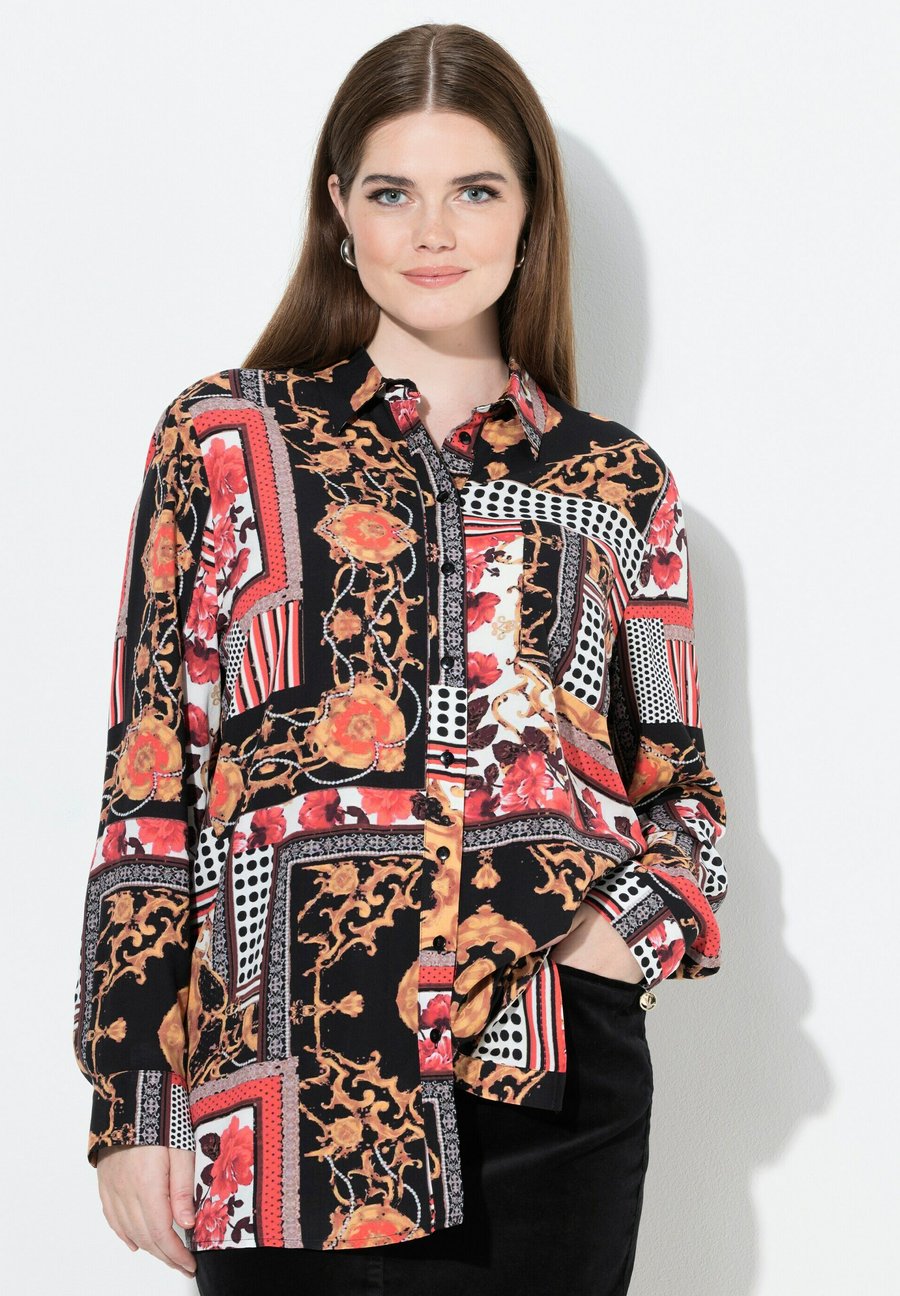 Блуза Ulla Popken Button-down blouse, Matte Gold/Gold-Coloured
Блуза Ulla Popken Button-down blouse, Matte Gold/Gold-Coloured