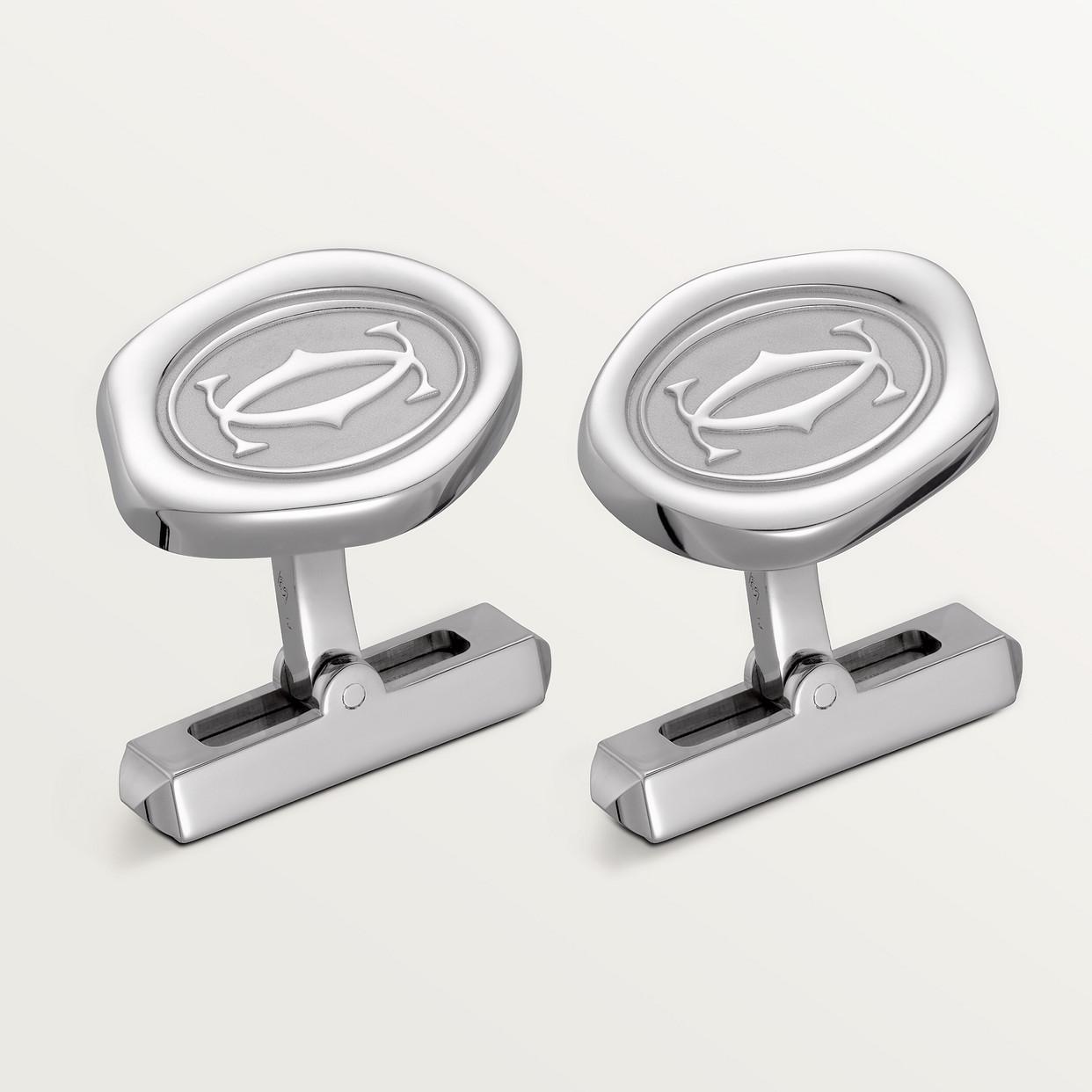 Запонки Cartier Boutons de manchettes décor cachet de cire, цельное серебро
Запонки Cartier Boutons de manchettes décor cachet de cire, цельное серебро