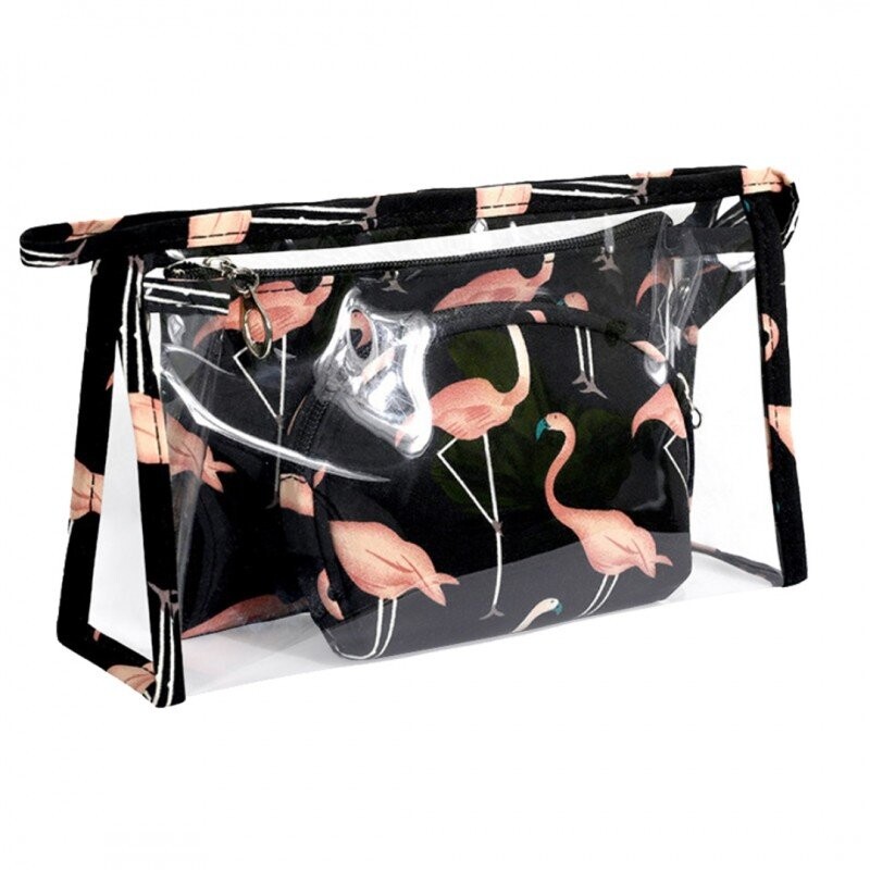 ECarla, Набор из 3 косметичек - Черный и Фламинго
ECarla, Набор из 3 косметичек - Черный и Фламинго