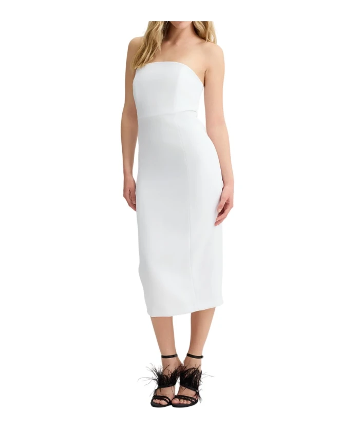 Белое платье-футляр с открытыми плечами Liu Jo, белый
Белое платье-футляр с открытыми плечами Liu Jo, белый