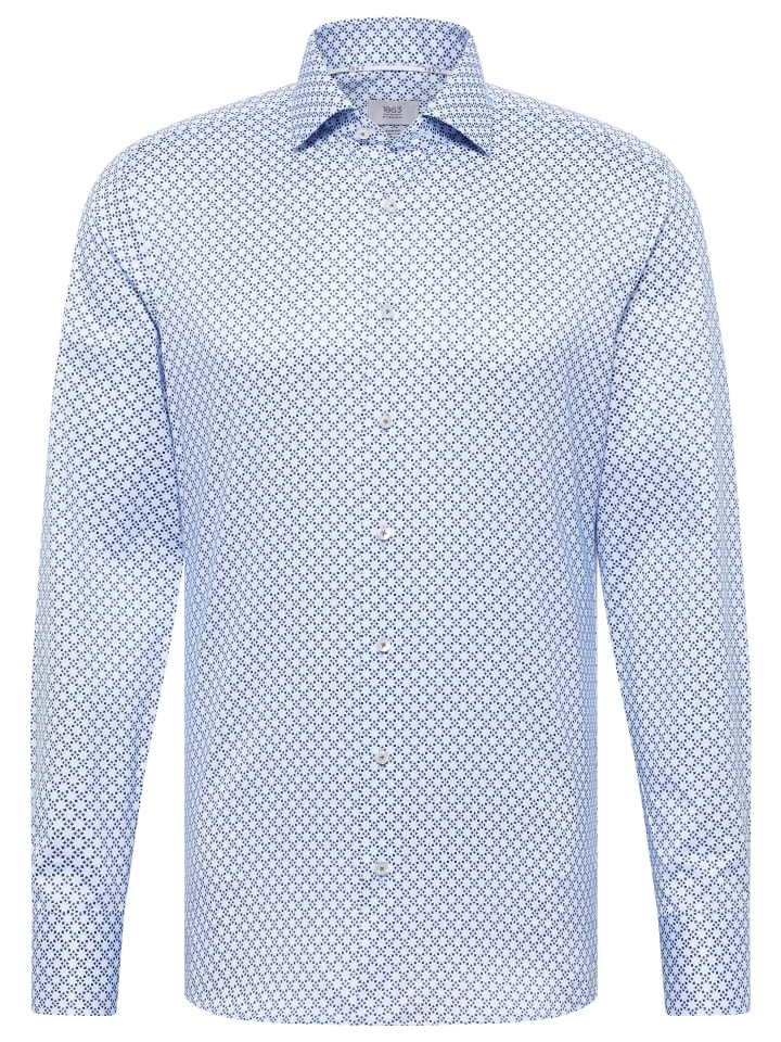 Рубашка облегающего кроя небесно-голубого цвета Eterna
Рубашка облегающего кроя небесно-голубого цвета Eterna