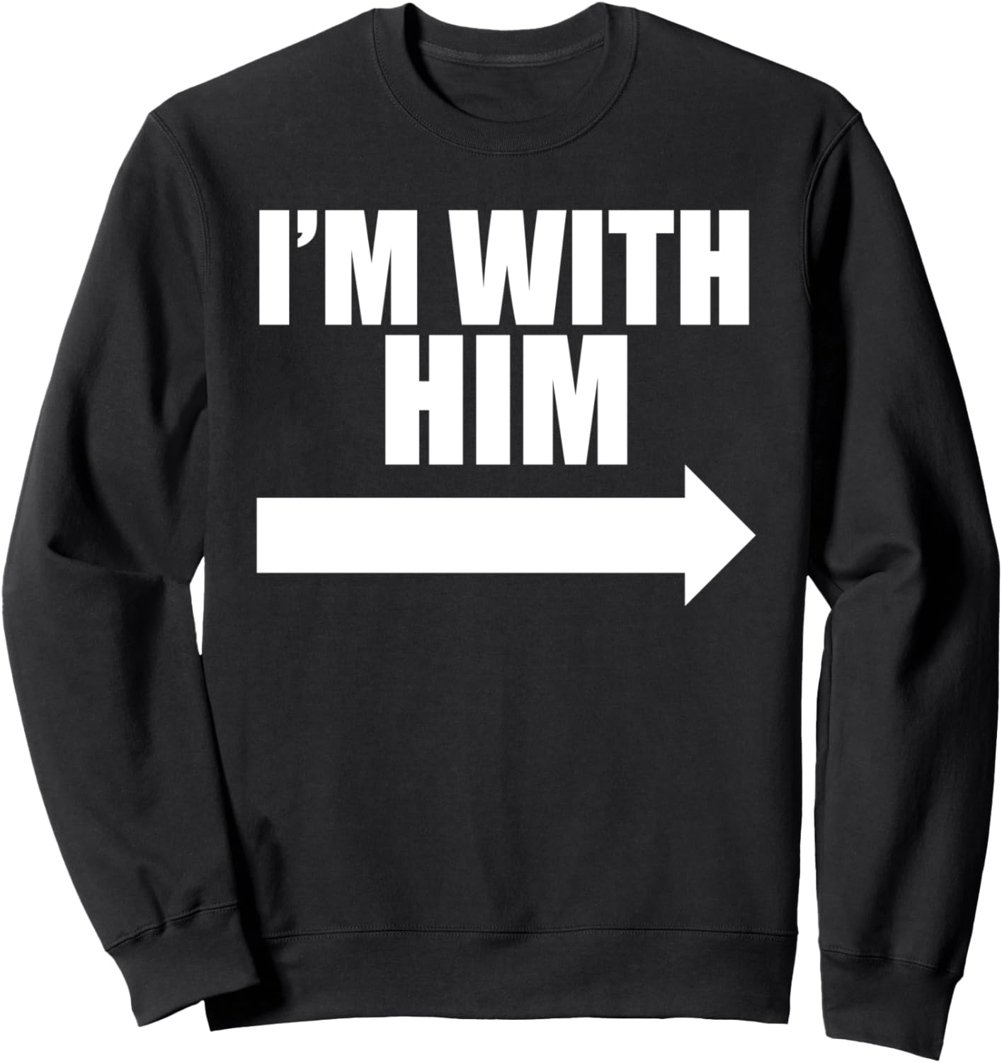 Я с ним. Толстовка I'M With Him, черный
Я с ним. Толстовка I'M With Him, черный