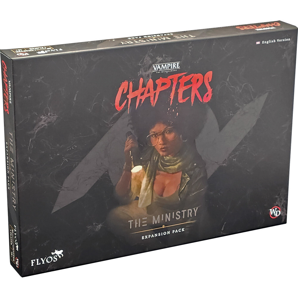 Настольная игра Flyos Games Vampire the Masquerade: Chapters - The Ministry Expansion Pack
Настольная игра Flyos Games Vampire the Masquerade: Chapters - The Ministry Expansion Pack