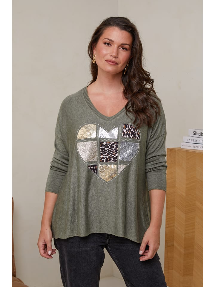 Пуловер Curvy Lady, хаки
Пуловер Curvy Lady, хаки