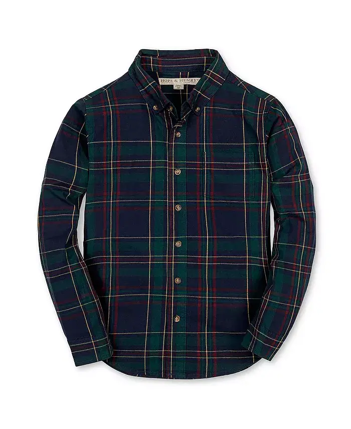 Мальчиковая органическая рубашка с длинным рукавом из стретч поплина Hope & Henry, синий
Мальчиковая органическая рубашка с длинным рукавом из стретч поплина Hope & Henry, синий