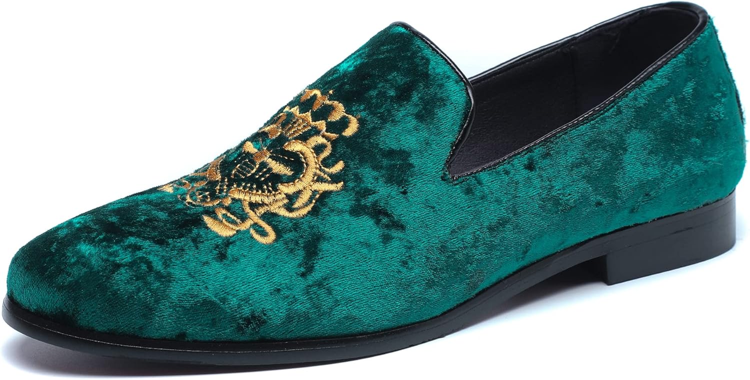 Мужские роскошные бархатные лоферы FLQL с вышивкой, замшевые туфли-лоферы для ежедневной носки, вечеринки, свадеб и выпускного, размер 7-13, зеленый
Мужские роскошные бархатные лоферы FLQL с вышивкой, замшевые туфли-лоферы для ежедневной носки, вечеринки, свадеб и выпускного, размер 7-13, зеленый
