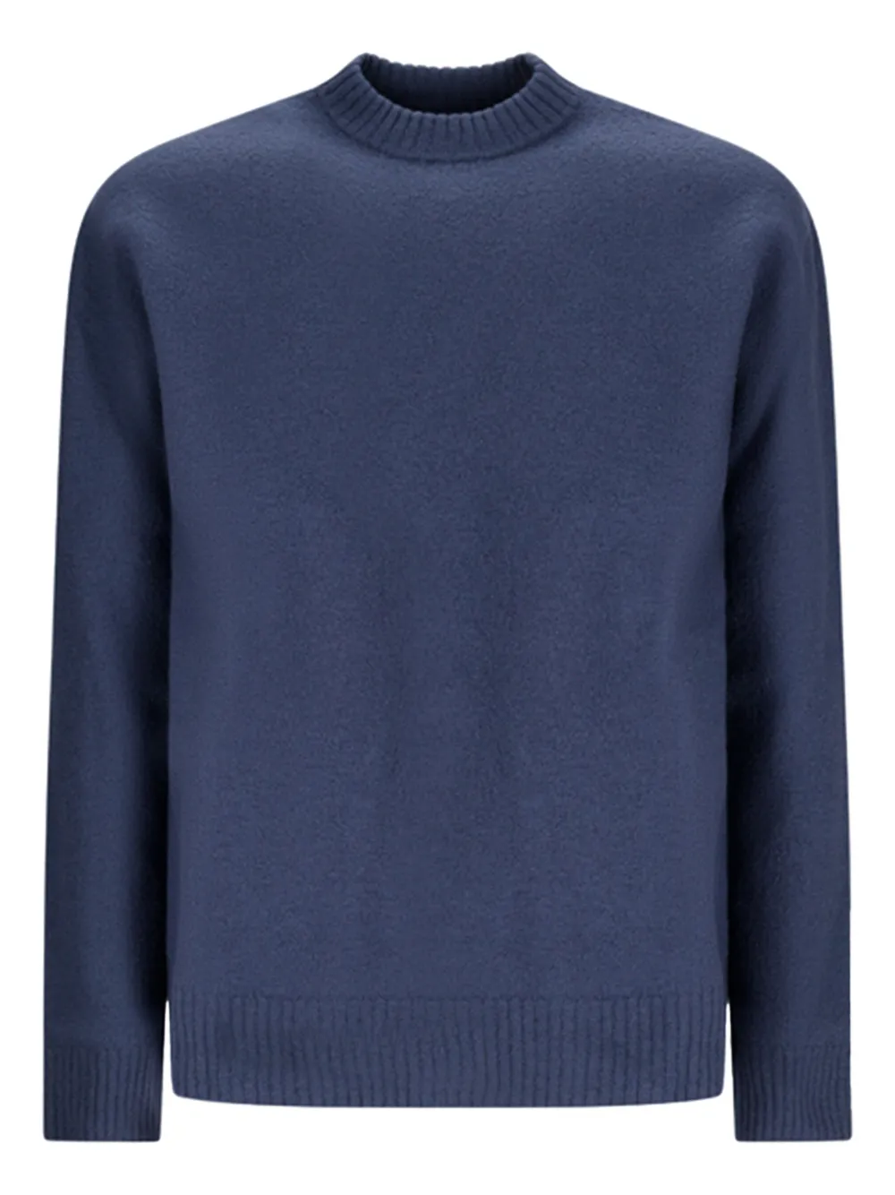 Шерстяной свитер с круглым вырезом JIL SANDER, синий 
Шерстяной свитер с круглым вырезом JIL SANDER, синий