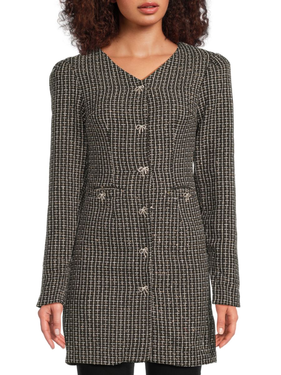 Мини-платье с бантом и пуговицами из букле Lea & Viola, черный
Мини-платье с бантом и пуговицами из букле Lea & Viola, черный