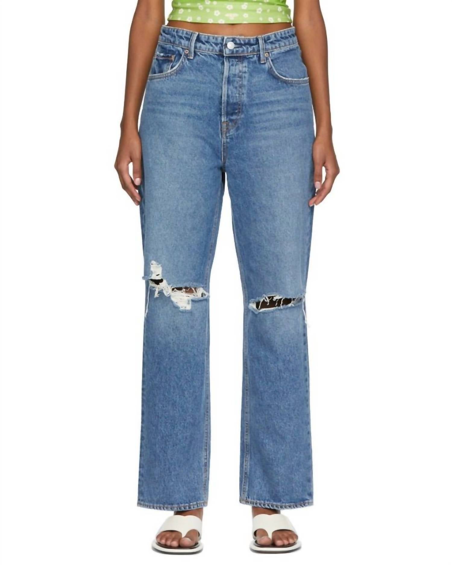 Джинсы Amanda средней посадки синего цвета GRLFRND
Джинсы Amanda средней посадки синего цвета GRLFRND