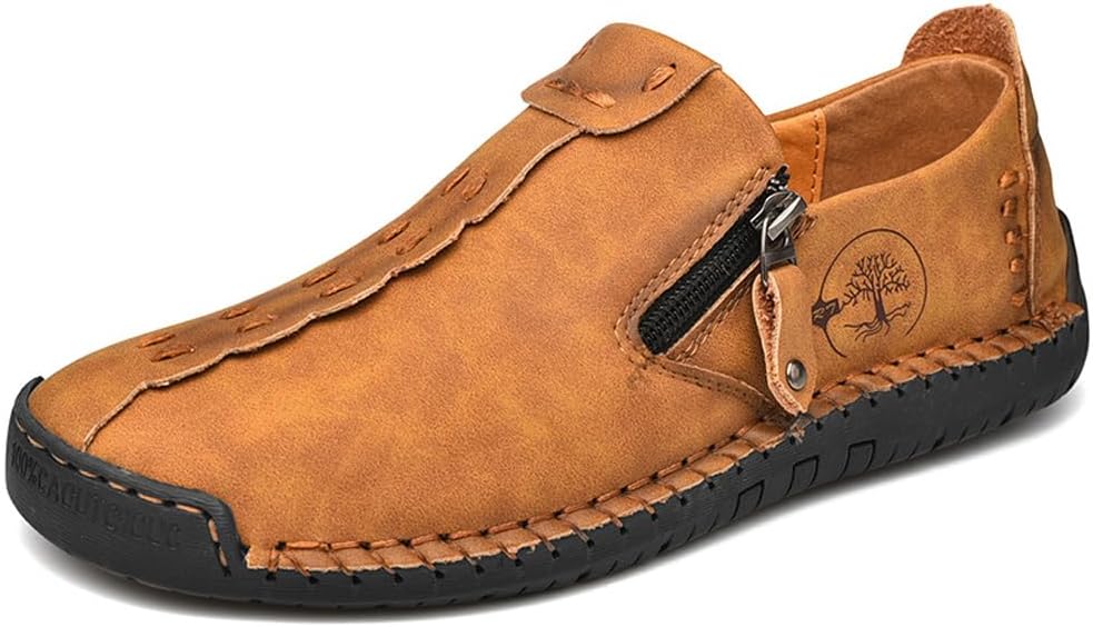 Мужские лоферы повседневные ручной работы, для ходьбы, дышащие, удобные кожаные с прошивкой, офисные деловые с молнией, на плоской подошве мокасины Asifn, желтый
Мужские лоферы повседневные ручной работы, для ходьбы, дышащие, удобные кожаные с прошивкой, офисные деловые с молнией, на плоской подошве мокасины Asifn, желтый