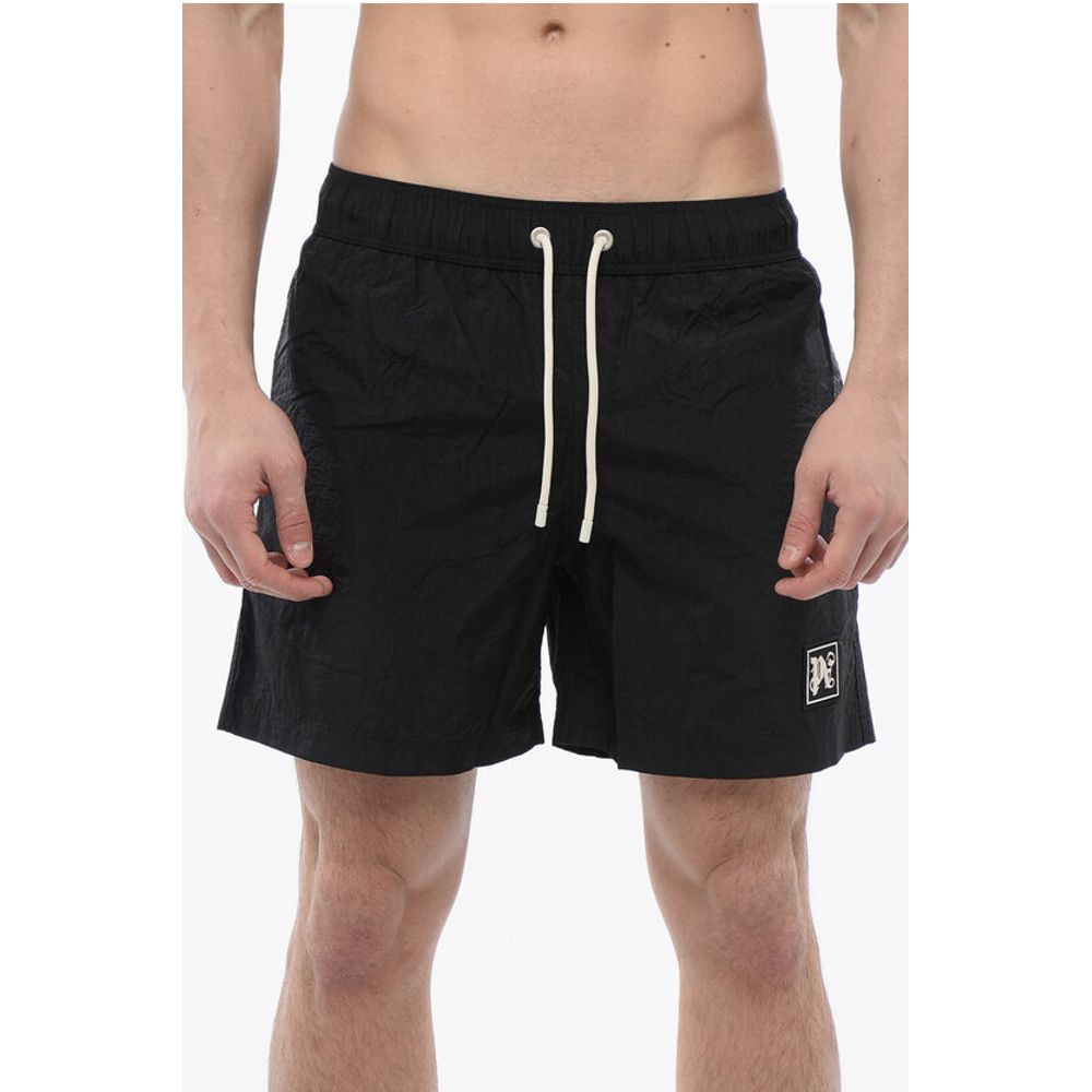Шорты для плавания со шнурком Palm Angels, Black
Шорты для плавания со шнурком Palm Angels, Black