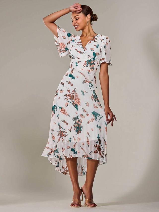 Плиссированное платье в цветочек Jolie Moi, бежевый
Плиссированное платье в цветочек Jolie Moi, бежевый