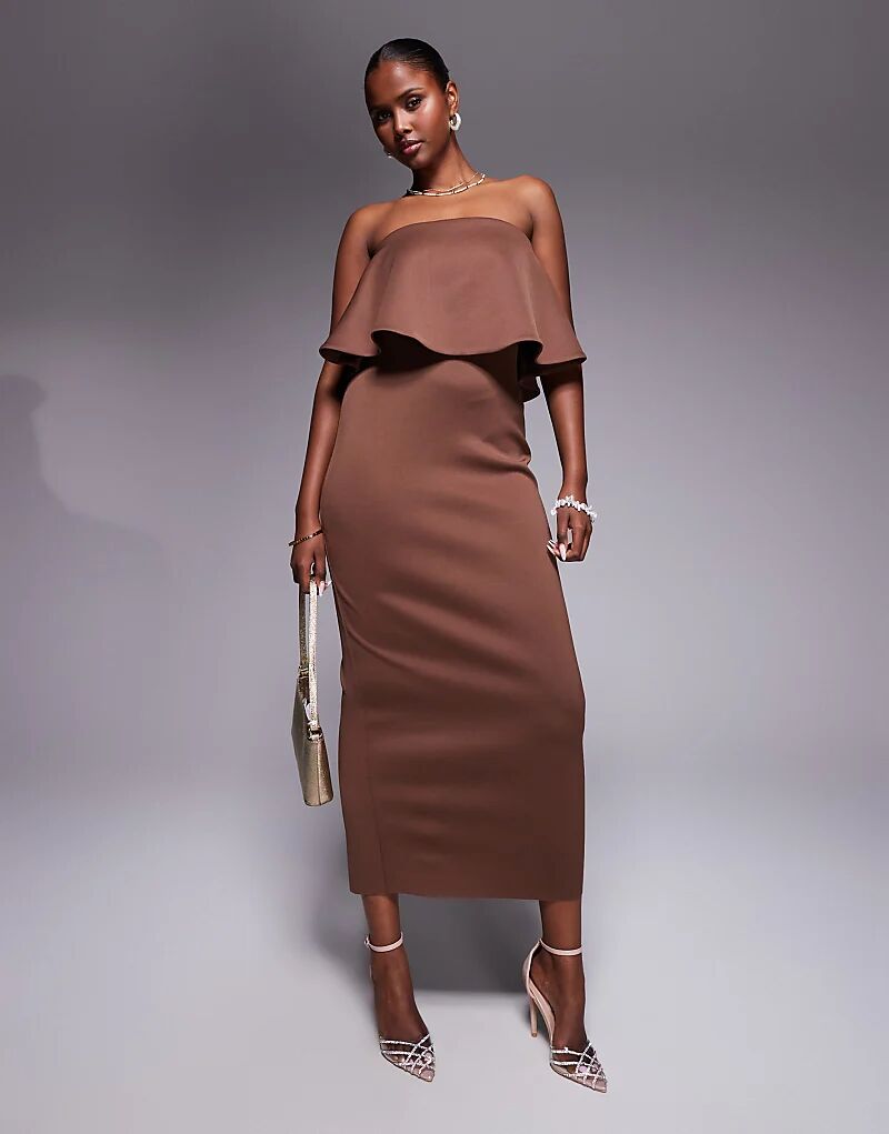 Платье-бандо миди ASOS DESIGN с баской шоколадного цвета из ткани в стиле «скуба»
Платье-бандо миди ASOS DESIGN с баской шоколадного цвета из ткани в стиле «скуба»
