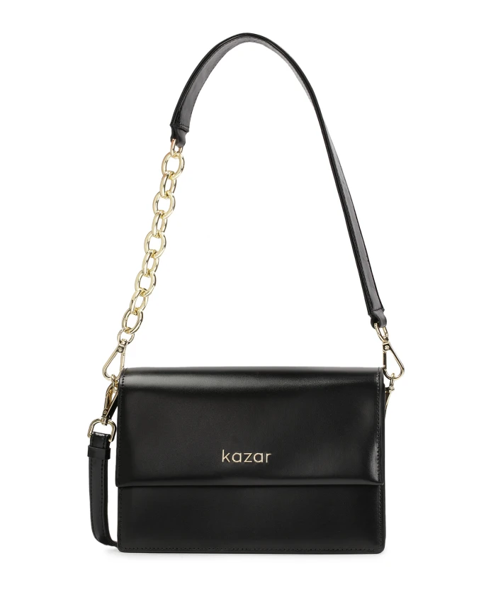 Небольшая кожаная сумка прочной конструкции. Kazar, черный
Небольшая кожаная сумка прочной конструкции. Kazar, черный