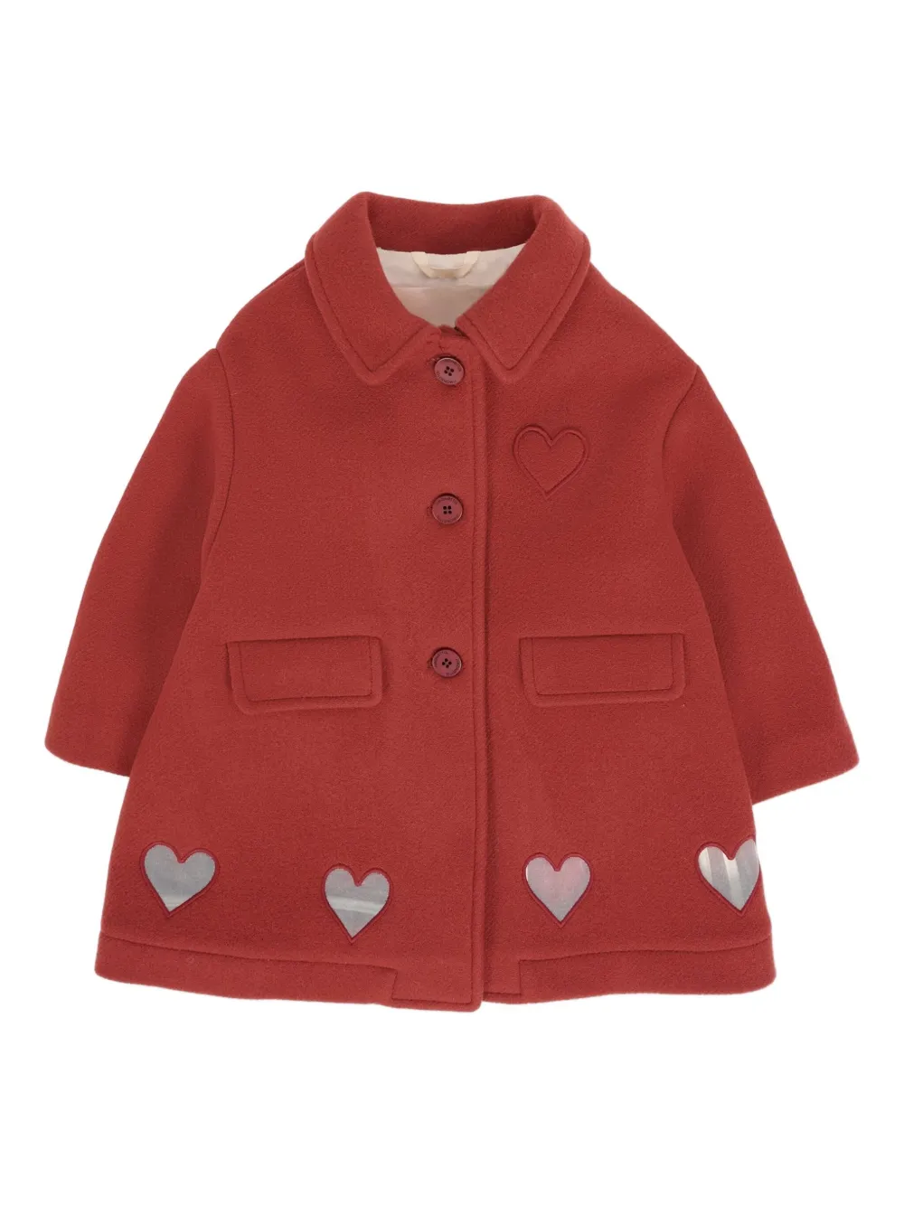 Шерстяное пальто с сердечками Simonetta, красный
Шерстяное пальто с сердечками Simonetta, красный