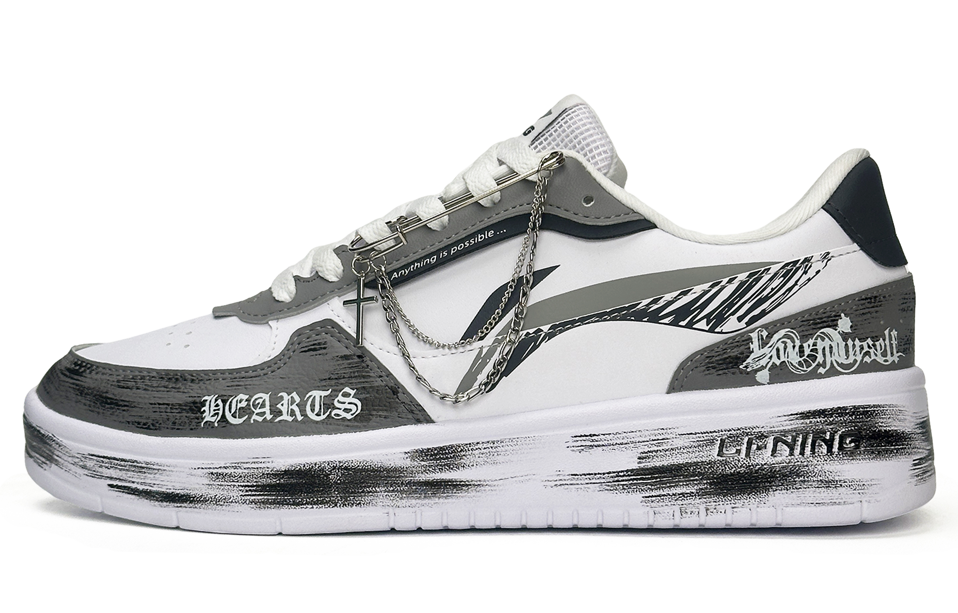 LINING Низкие противоскользящие и износостойкие кроссовки для скейтбординга Duda Coverage, мужские, черные, белые, серые
LINING Низкие противоскользящие и износостойкие кроссовки для скейтбординга Duda Coverage, мужские, черные, белые, серые