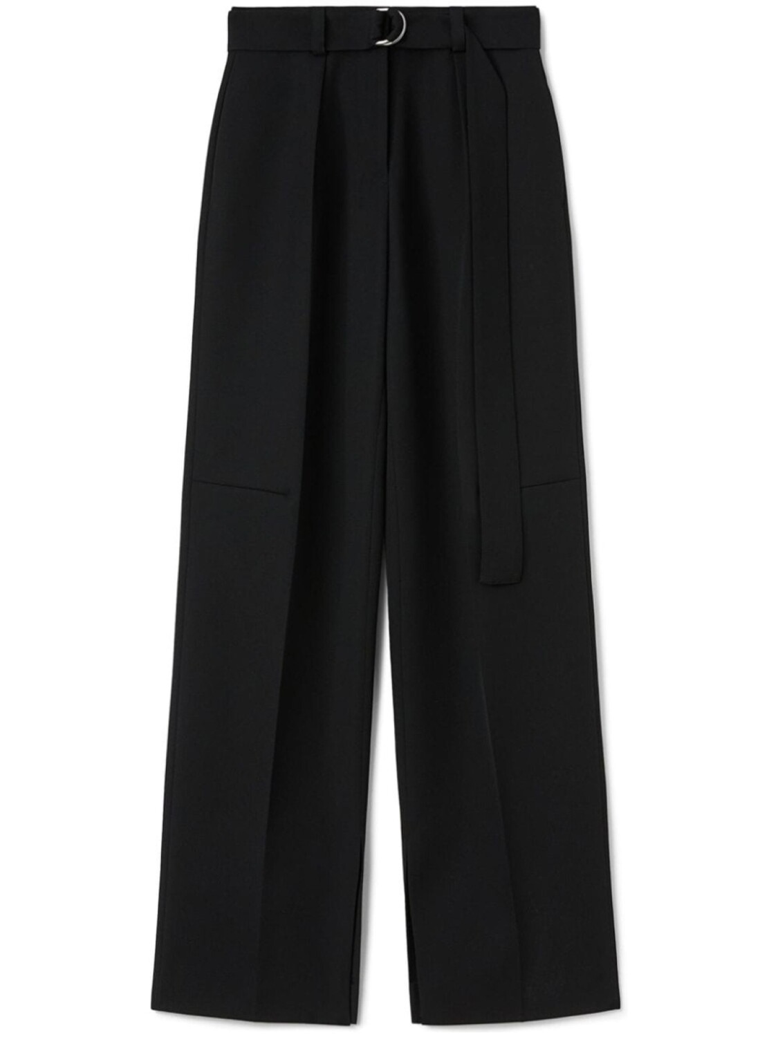 Jil Sander шерстяные брюки широкого кроя, черный 
Jil Sander шерстяные брюки широкого кроя, черный