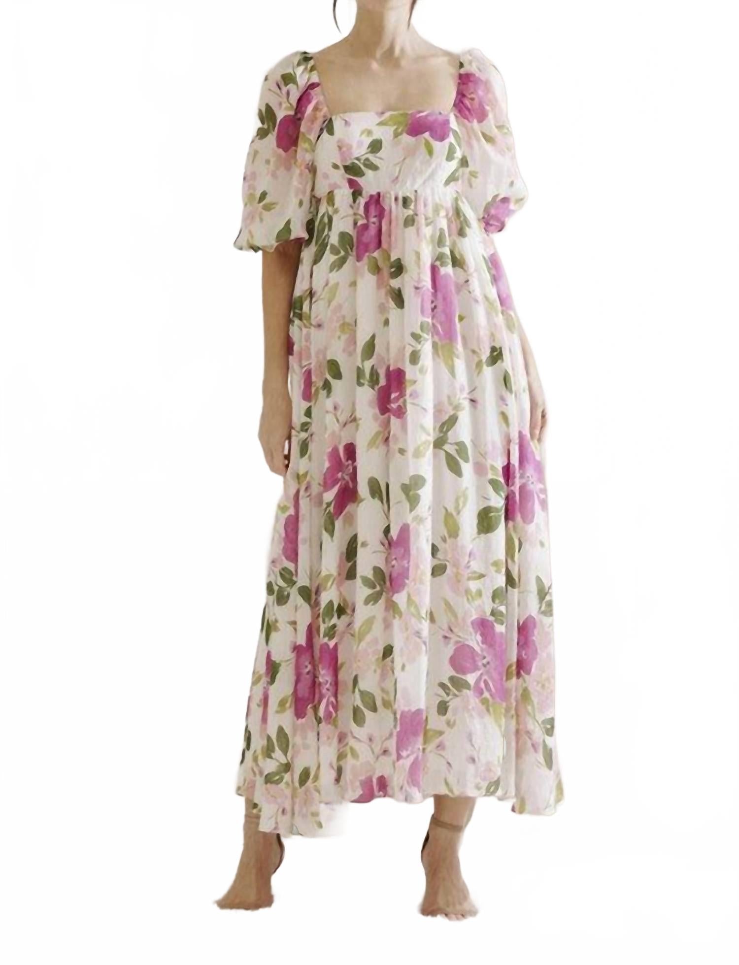 Время цвести белое макси-платье с цветочным принтом STORIA
Время цвести белое макси-платье с цветочным принтом STORIA