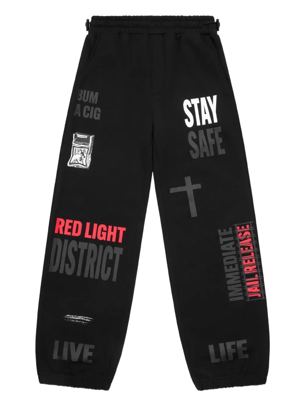 Спортивные брюки с графичным принтом RTA, черный
Спортивные брюки с графичным принтом RTA, черный