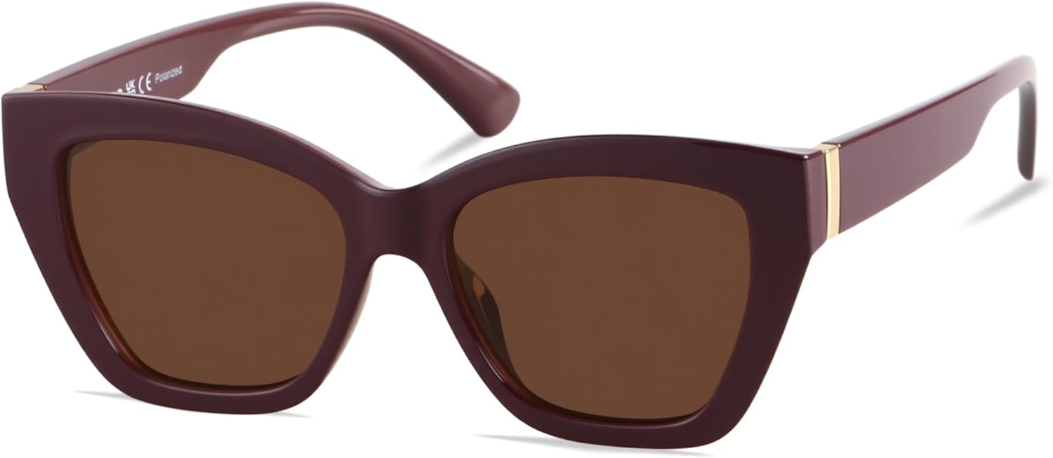 ANDWOOD Модные милые солнцезащитные очки «кошачий глаз» с поляризацией для женщин. Модные солнцезащитные очки «кошачий глаз». Lentes de sol para mujer, Burgundy | Polarized Brown
ANDWOOD Модные милые солнцезащитные очки «кошачий глаз» с поляризацией для женщин. Модные солнцезащитные очки «кошачий глаз». Lentes de sol para mujer, Burgundy | Polarized Brown