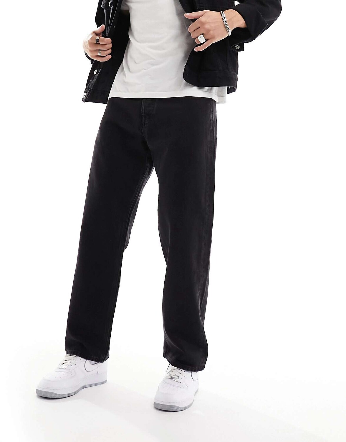 Черные мешковатые жесткие джинсы Jack & Jones
Черные мешковатые жесткие джинсы Jack & Jones