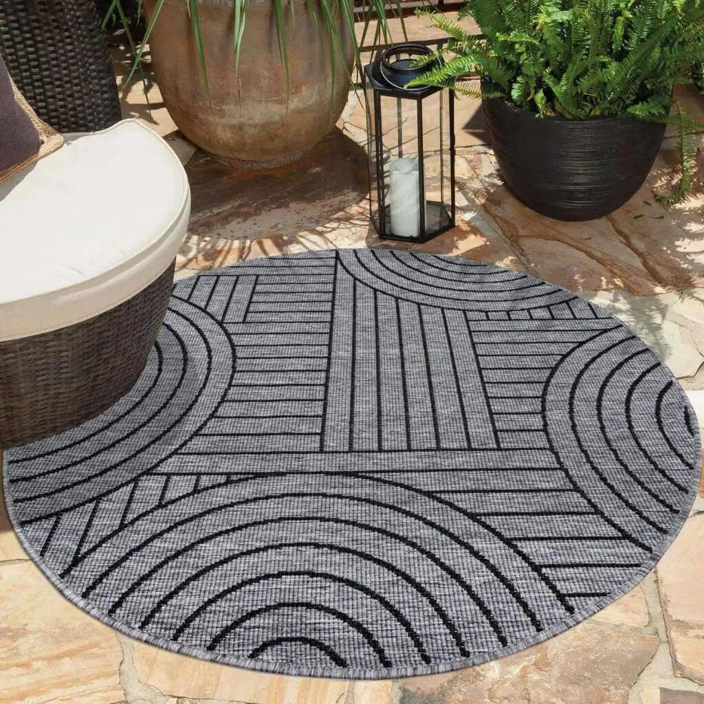 Ковер Carpet City для улицы "DUO RUG 5842", круглый, двусторонний ковер, устойчивый к атмосферным воздействиям внутри и снаружи, на балконе, террасе, в гостиной Ø 120 см, цвет Anthrazit
Ковер Carpet City для улицы "DUO RUG 5842", круглый, двусторонний ковер, устойчивый к атмосферным воздействиям внутри и снаружи, на балконе, террасе, в гостиной Ø 120 см, цвет Anthrazit