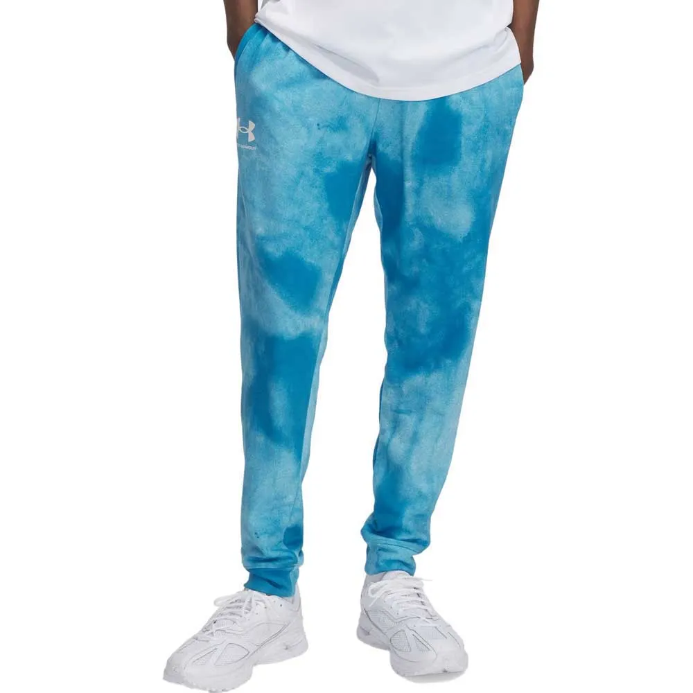 Джоггеры Under Armour Rival Terry AOP, синий 
Джоггеры Under Armour Rival Terry AOP, синий