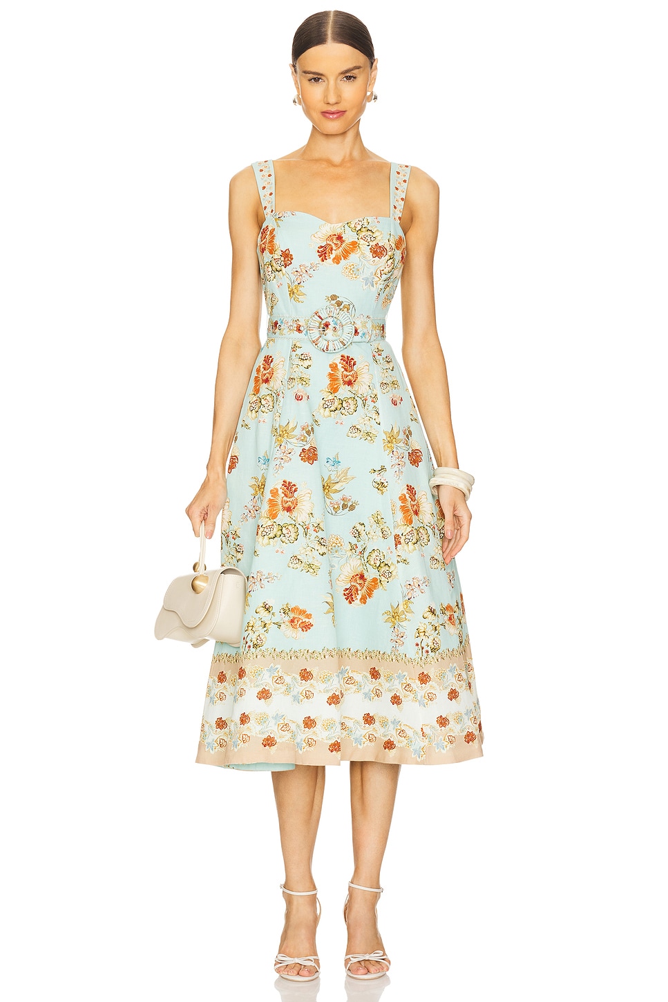 Длинное платье с пряжкой на поясе Hemant And Nandita, бирюзовый
Длинное платье с пряжкой на поясе Hemant And Nandita, бирюзовый