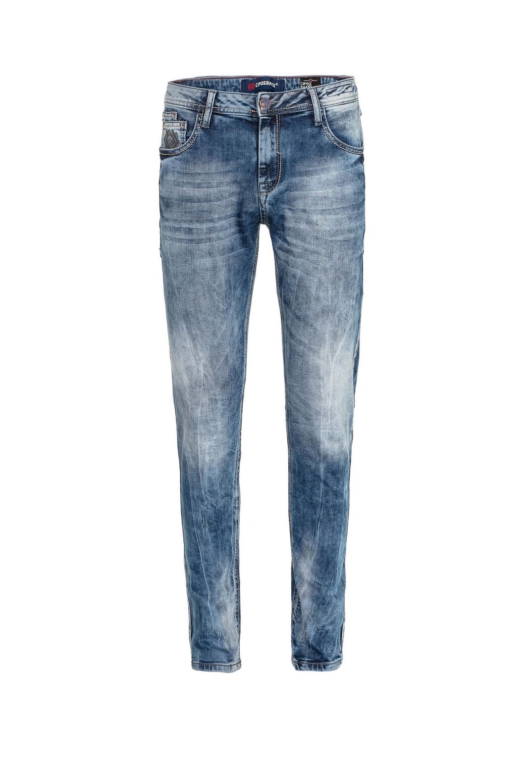 Джинсы прямого кроя CIPO & BAXX, синий 
Джинсы прямого кроя CIPO & BAXX, синий