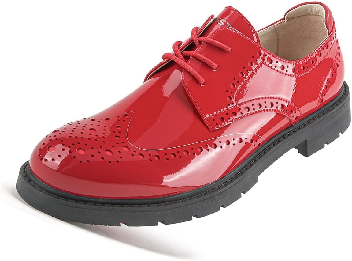 Мужские гольф-броги с низким верхом, водонепроницаемые, шипованные, для ходьбы, шнурованные, модные и комфортные обувь Omcam, красный
Мужские гольф-броги с низким верхом, водонепроницаемые, шипованные, для ходьбы, шнурованные, модные и комфортные обувь Omcam, красный