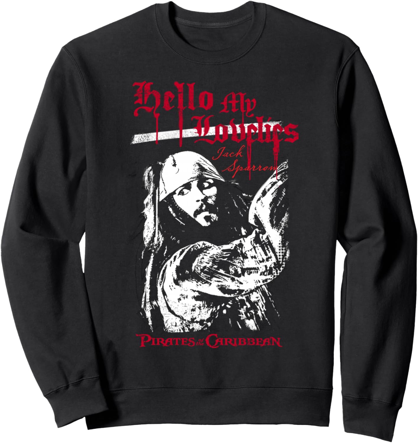 Толстовка с постером и цитатой Джека Воробья из фильма «Пираты Карибского моря» от Disney, черная
Толстовка с постером и цитатой Джека Воробья из фильма «Пираты Карибского моря» от Disney, черная