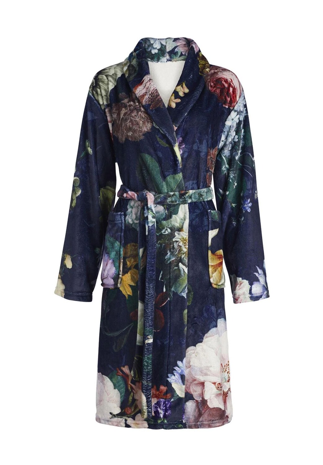 Женский халат с цветочным принтом Fleur и шалевым воротником ESSENZA, цвет 169 Nightblue
Женский халат с цветочным принтом Fleur и шалевым воротником ESSENZA, цвет 169 Nightblue