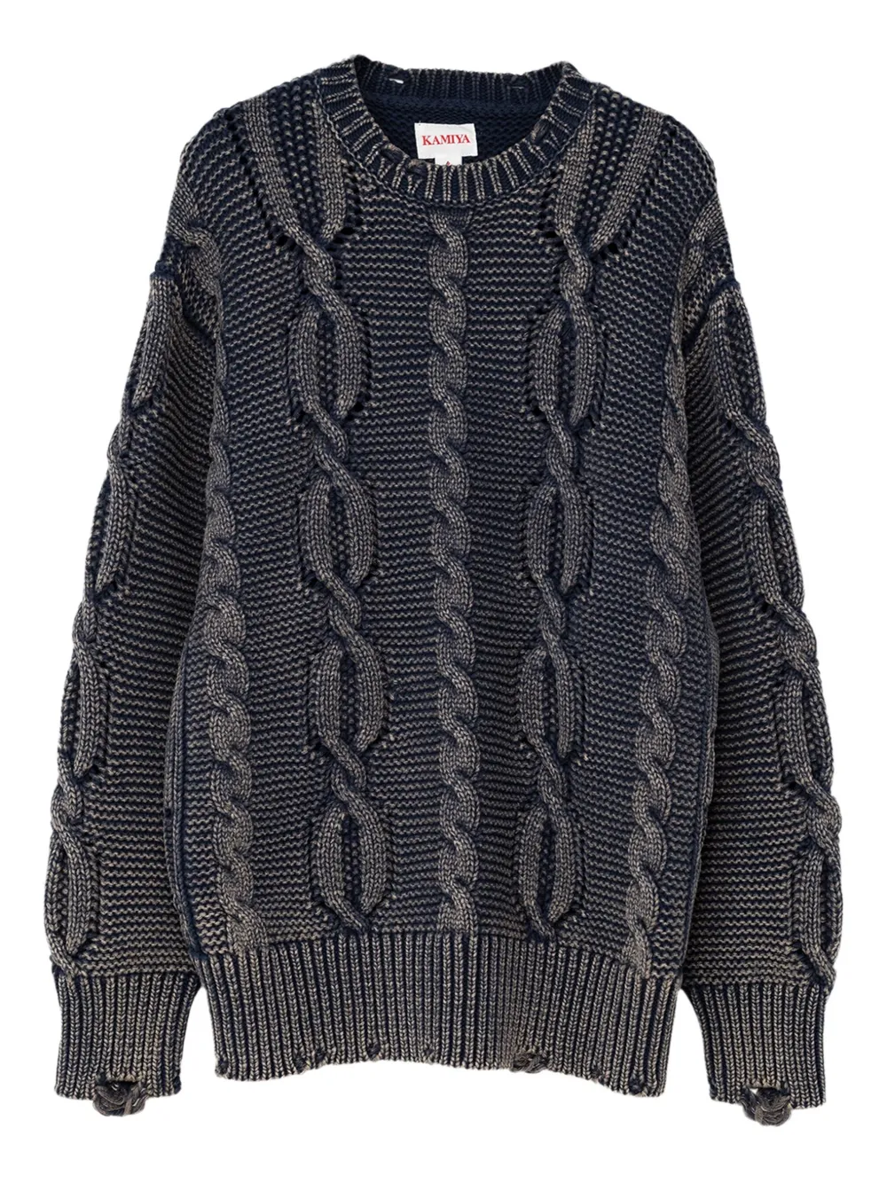 Свитер фактурной вязки KAMIYA, черный
Свитер фактурной вязки KAMIYA, черный
