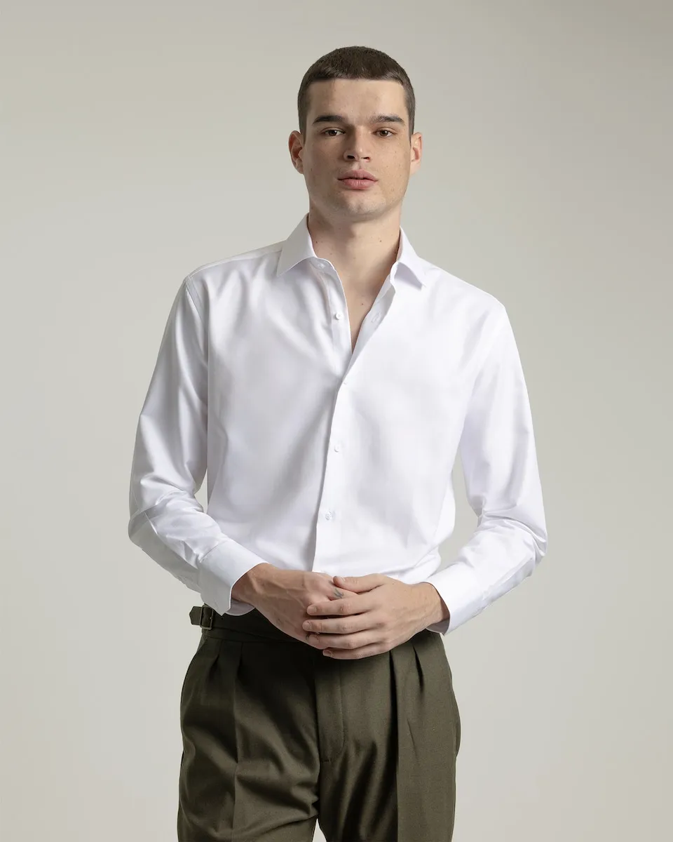 Мужская рубашка из твила, прямой крой PuroEgo, белый
Мужская рубашка из твила, прямой крой PuroEgo, белый