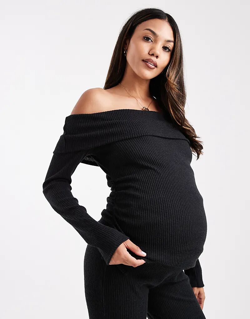 Лонгслив для беременных ASOS DESIGN с длинными рукавами и отделкой в рубчик, черный цвет
Лонгслив для беременных ASOS DESIGN с длинными рукавами и отделкой в рубчик, черный цвет