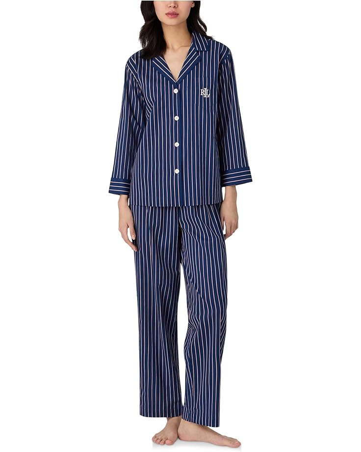 Пижама Lauren Ralph Lauren 3/4, цвет Navy Stripe
Пижама Lauren Ralph Lauren 3/4, цвет Navy Stripe