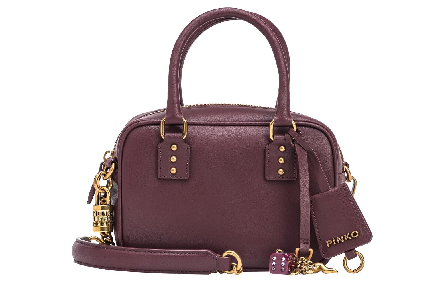 PINKO Полиэстер с кожаной наплечная сумка через плечо маленькая женская бордовая
PINKO Полиэстер с кожаной наплечная сумка через плечо маленькая женская бордовая