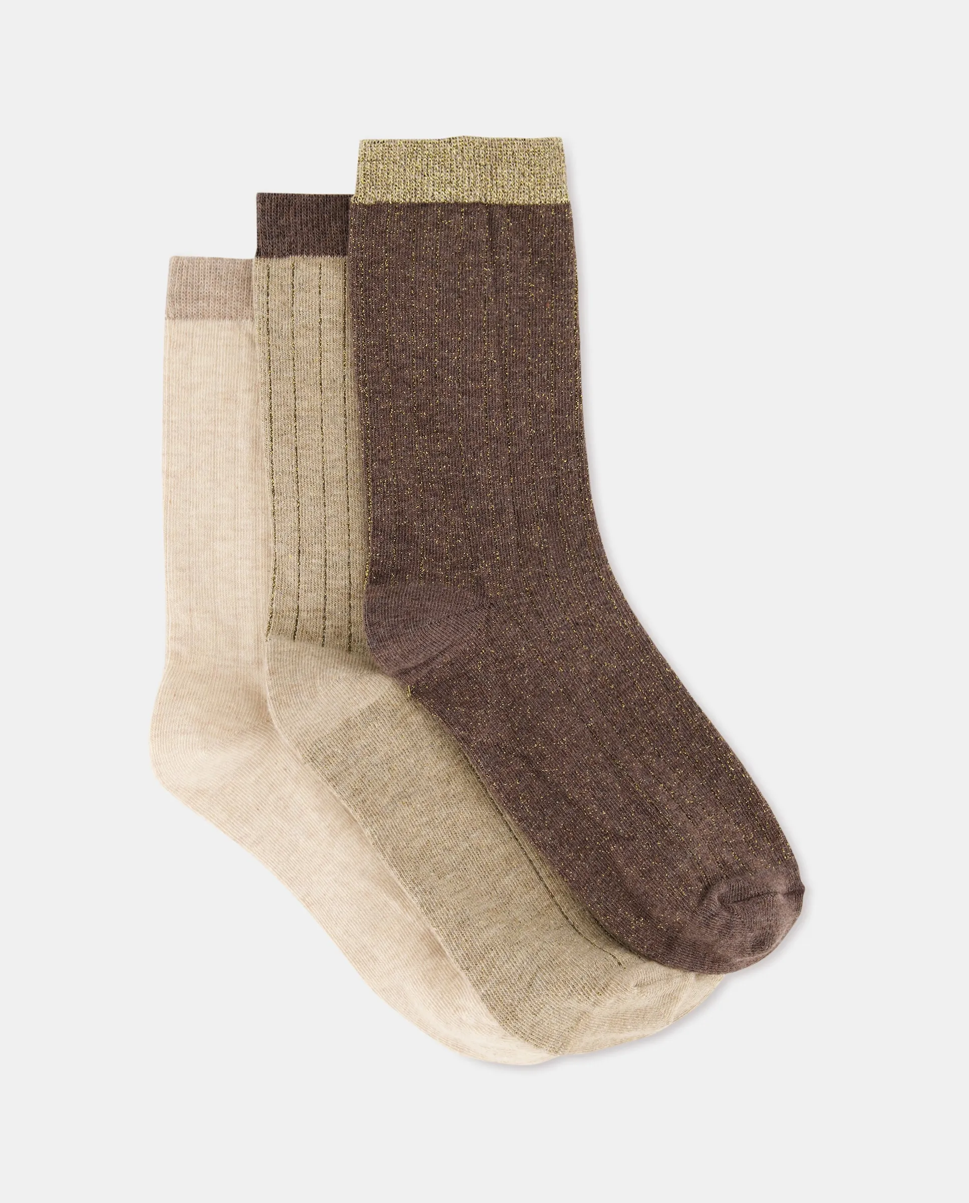 Три пары женских носков с принтом Green Coast, коричневый
Три пары женских носков с принтом Green Coast, коричневый