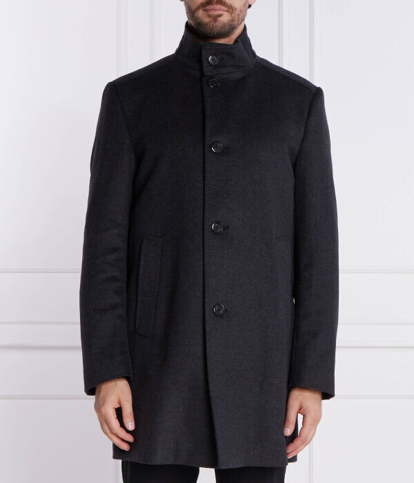 Пальто мужское Joop! шерстяное с добавлением кашемира с воротником-стойкой, черный
Пальто мужское Joop! шерстяное с добавлением кашемира с воротником-стойкой, черный