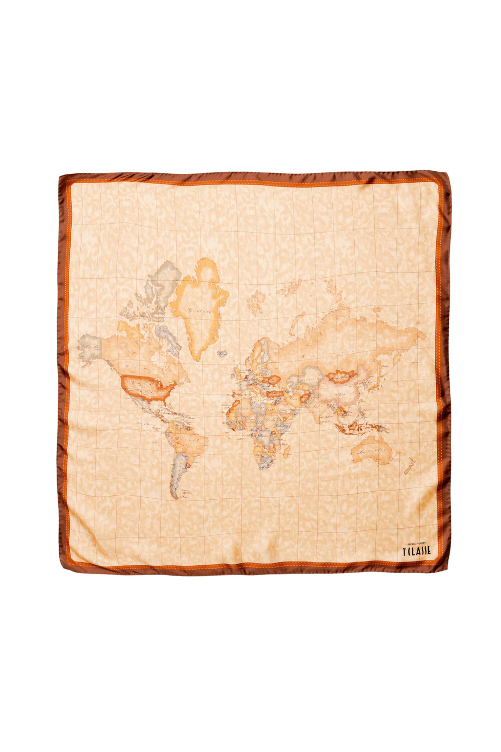 Платок Alviero Martini Prima Classe шелковый, коричневый
Платок Alviero Martini Prima Classe шелковый, коричневый