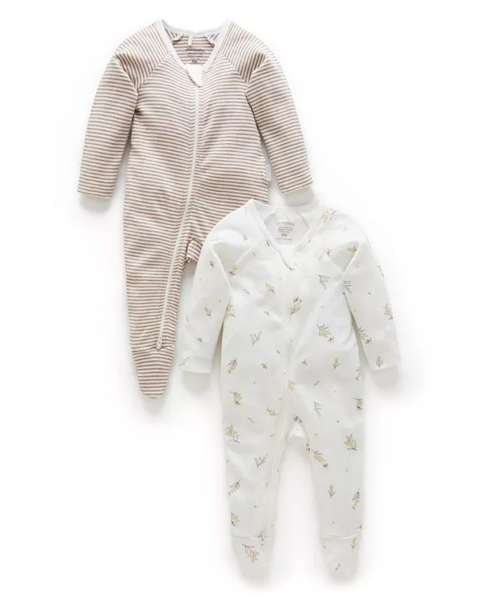 Комплект из 2 комбинезонов на молнии для мальчика и девочки Purebaby, белый
Комплект из 2 комбинезонов на молнии для мальчика и девочки Purebaby, белый