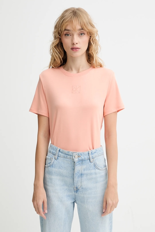 Хлопковая футболка Calvin Klein, оранжевый
Хлопковая футболка Calvin Klein, оранжевый