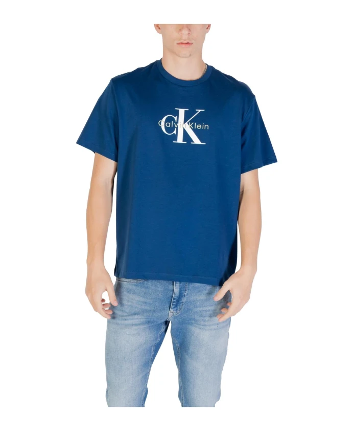 Синяя хлопковая футболка с принтом Calvin Klein Jeans, синий
Синяя хлопковая футболка с принтом Calvin Klein Jeans, синий
