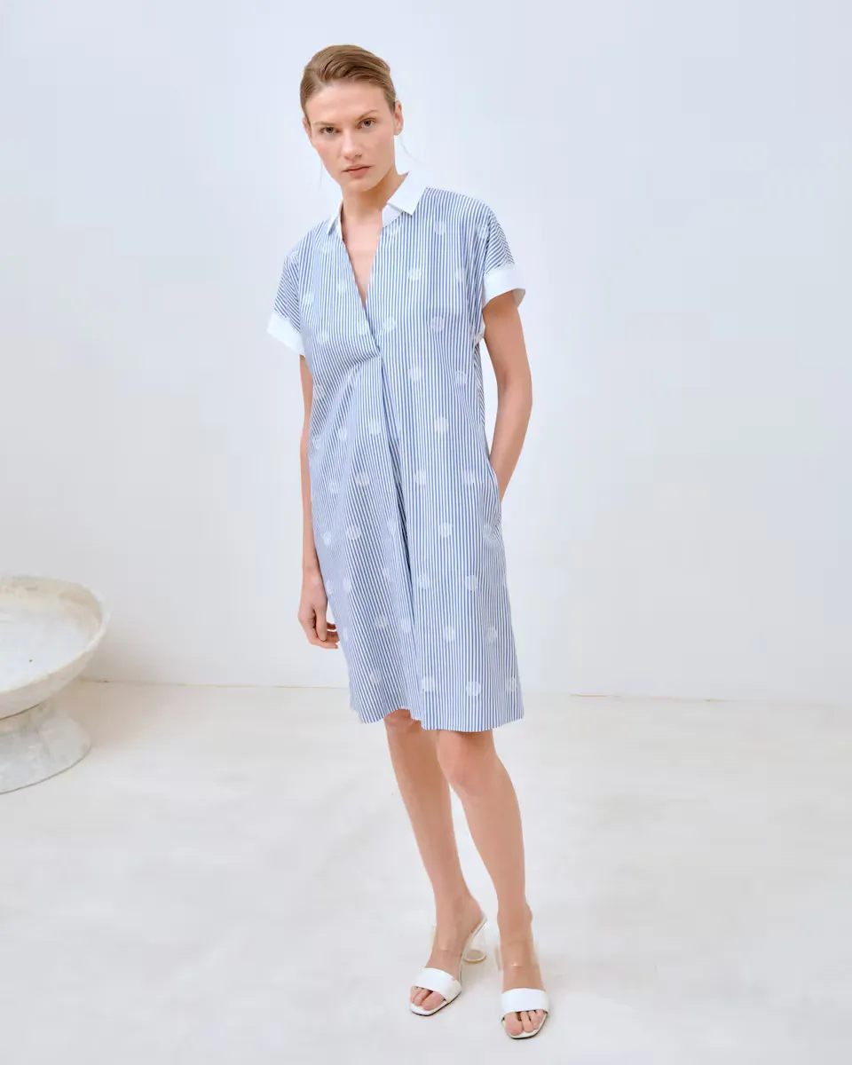 Короткое платье в полоску Lasserre, тёмно-синий
Короткое платье в полоску Lasserre, тёмно-синий