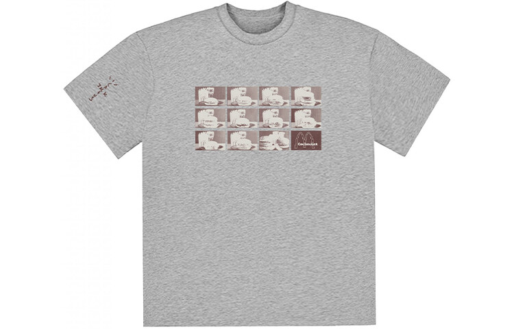 Футболка Mcdonald"s X унисекс серая Travis Scott, серый 
Футболка Mcdonald"s X унисекс серая Travis Scott, серый