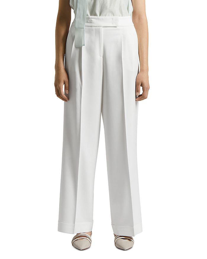 Плиссированные брюки палаццо Peserico, белый
Плиссированные брюки палаццо Peserico, белый
